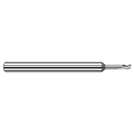 HARVEY TOOL Miniature End Mill - 3 Flute - Square, 0.0210", Material - Machining: Carbide 33221